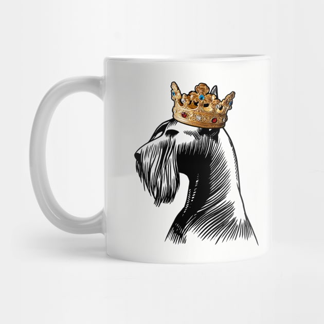 Giant Schnauzer Dog King Queen Wearing Crown by millersye